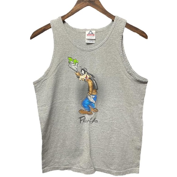 Alstyle Other - Vintage Disney goofy graphic Florida sleeveless 90s 2000s tank top muscle shirt